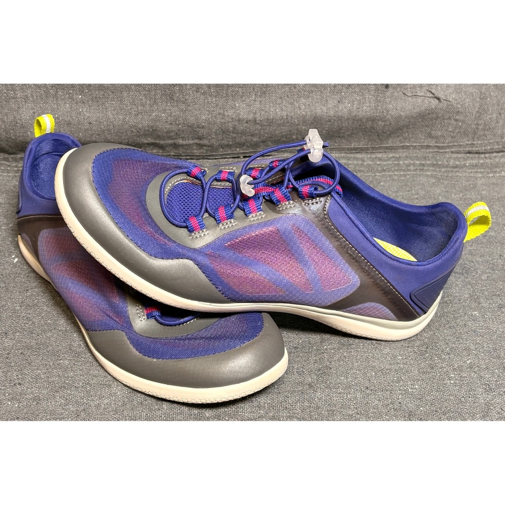 Lands‎ End Womens Water Shoes Purple Blue Mesh Bungee Sneakers 9B 481532 NEW